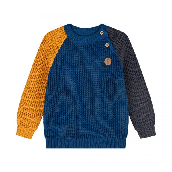 Colour block sweater for boys