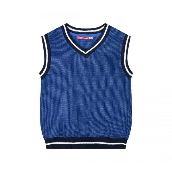 Knit sweater vest for boys