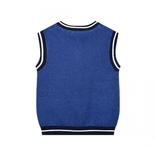 Knit sweater vest for boys