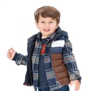 Puffer vest jacket for boys