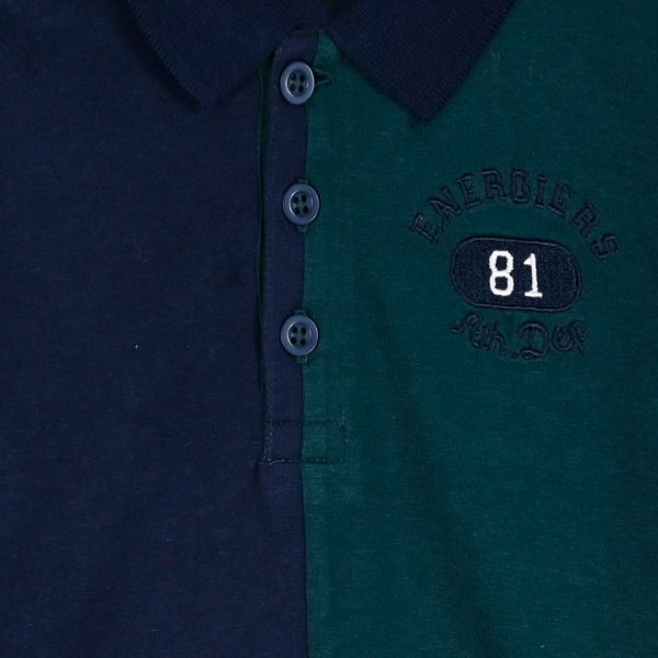 Long sleeve polo for boys