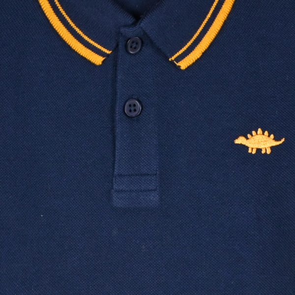 Long sleeve polo for boys