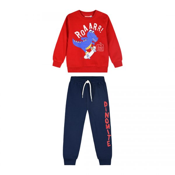 Fleece tracksuit set for boys