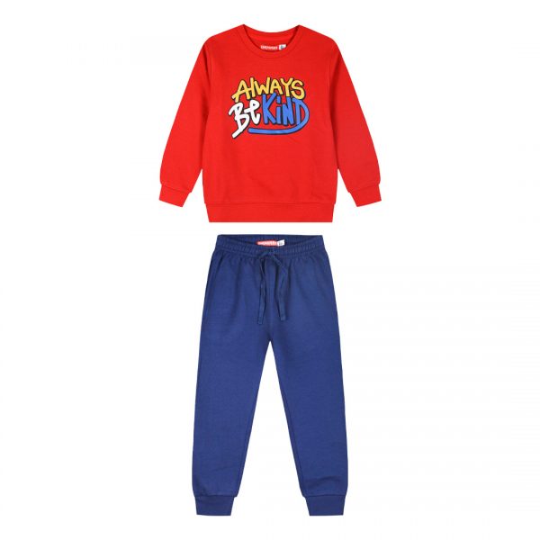 Fleece tracksuit set for boys