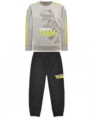 Jogging suit from unbrushed fleece