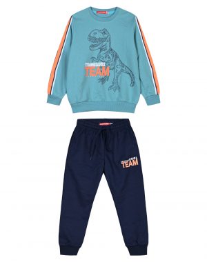 Jogging suit from unbrushed fleece