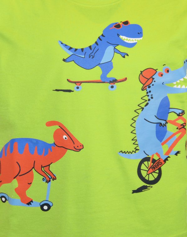 Jersey set print dinosaurs