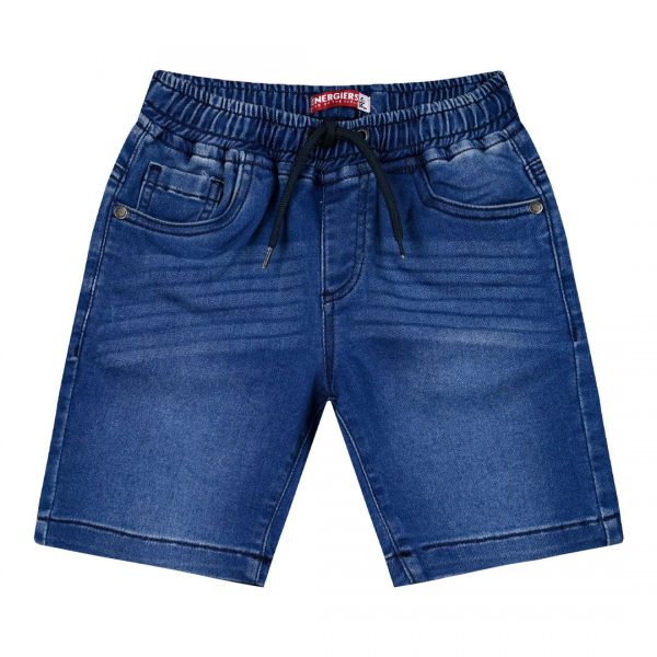 Boy΄s jean bermuda with elastic waistband