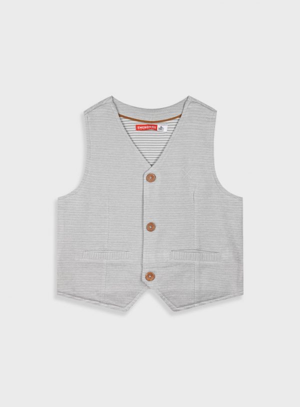 Jacquard vest for boys