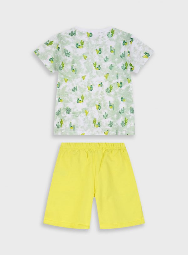 Set with printed t-shirt for boys