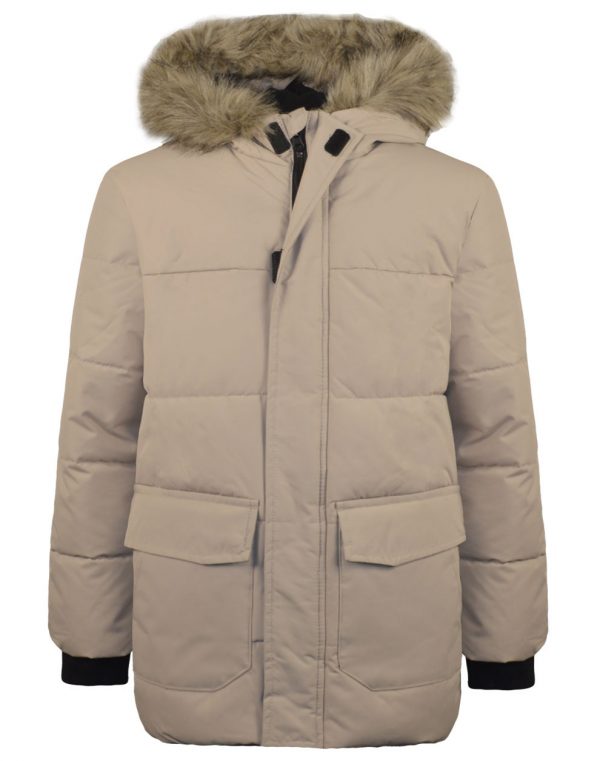 Long jacket with fleece lining for Boys