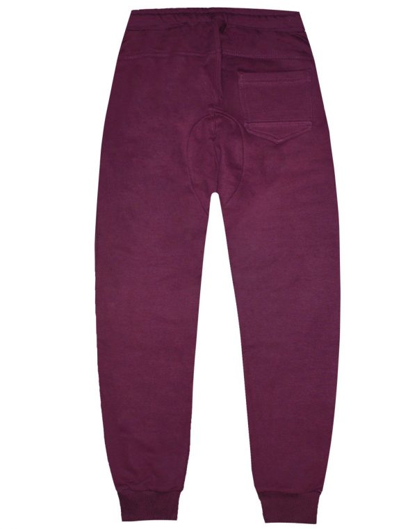 Sweatpants from unbrushed fleece with print for boys