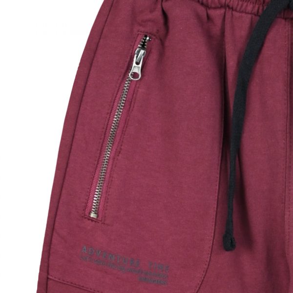 Sweatpants from unbrushed fleece with print for boys