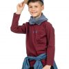 Shirt with embossed print for boys