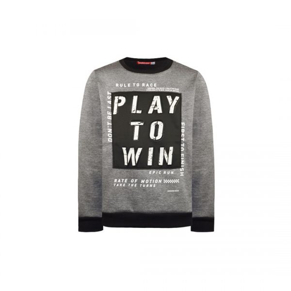 Fleece sweatshirt with print