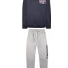 Fleece tracksuit with print for boy