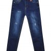 Elastic boy΄s five-pocket jeans