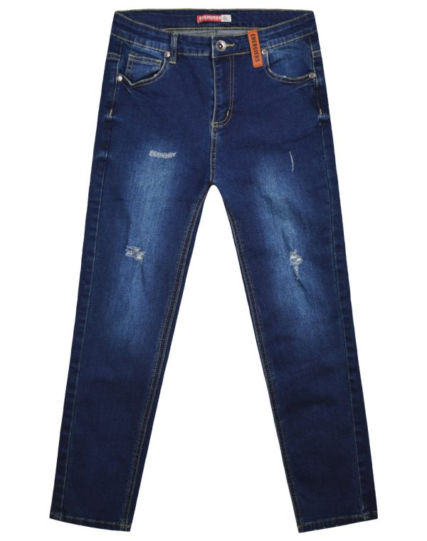 Elastic boy΄s five-pocket jeans