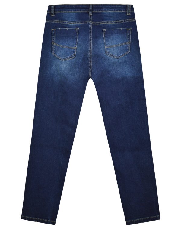 Elastic boy΄s five-pocket jeans