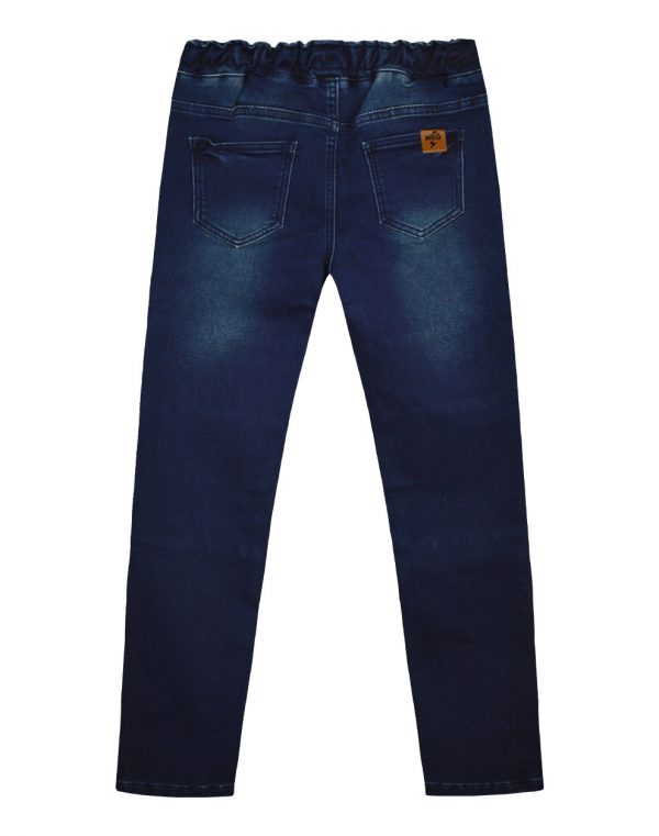 Jeans with an elastic waistband for boys