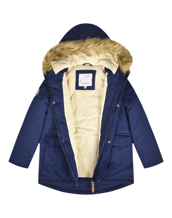 Boy΄s jacket with faux sheepskin lining