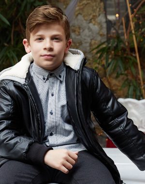 Child's faux 2024 leather jacket