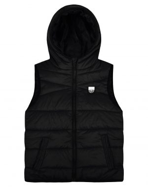 Boy΄s single-coloured puffer vest jacket