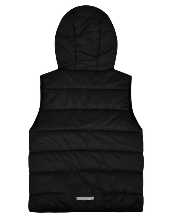 Boy΄s single-coloured puffer vest jacket