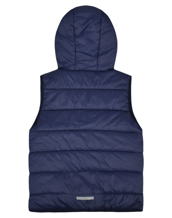 Boy΄s single-coloured puffer vest jacket