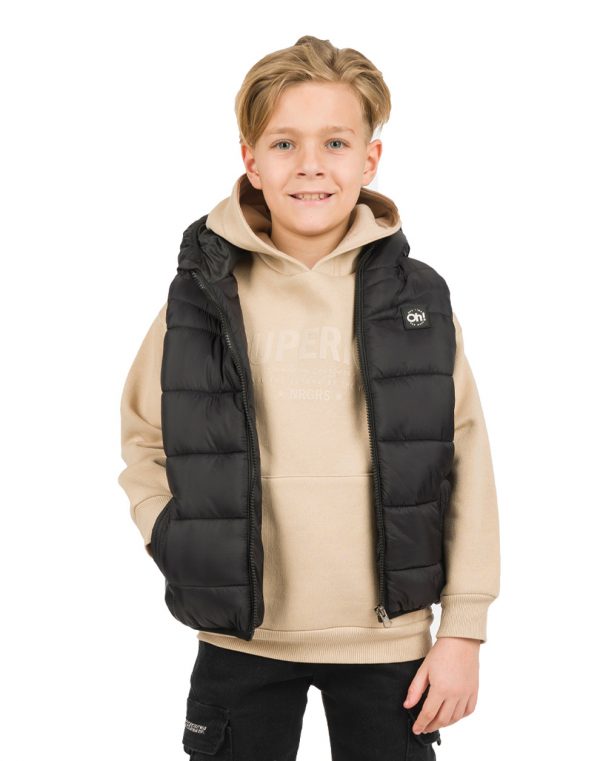 Boy΄s fleece sweatshirt with hood