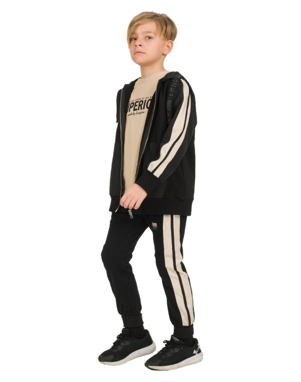 Boy΄s fleece sweatpants with elastic waistband