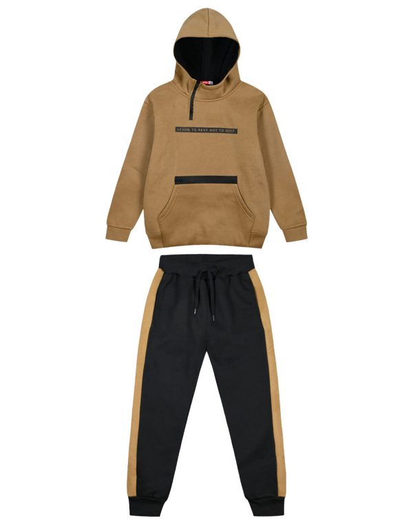 Boy΄s fleece jogging set with hood