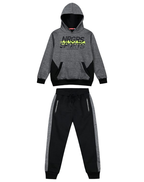 Boy΄s fleece jogging set with hood