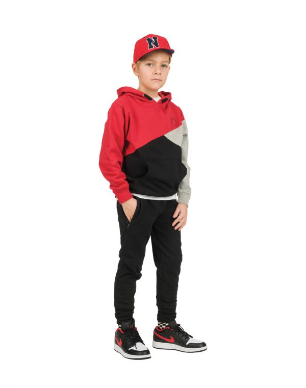 Boy΄s fleece jogging set with hood