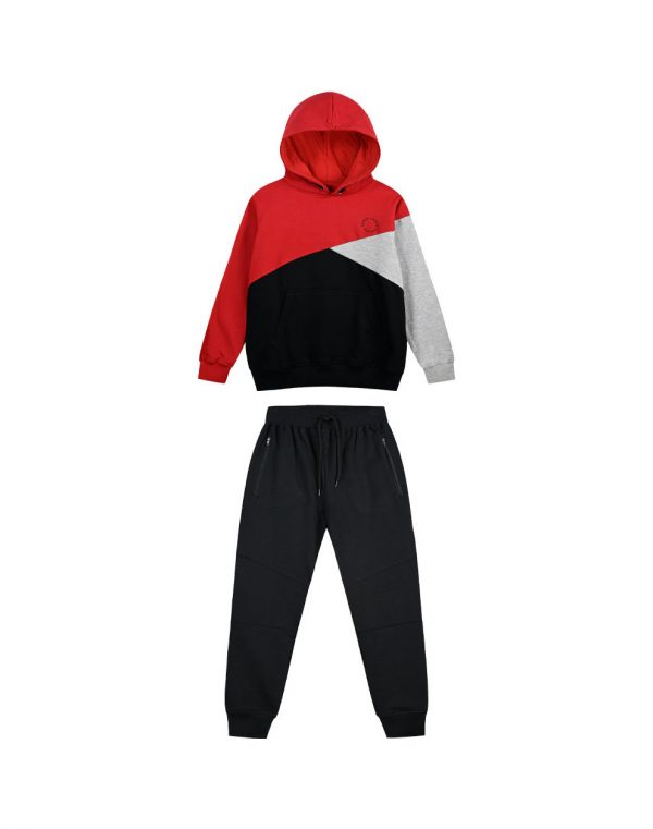 Boy΄s fleece jogging set with hood