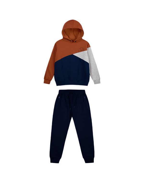 Boy΄s fleece jogging set with hood