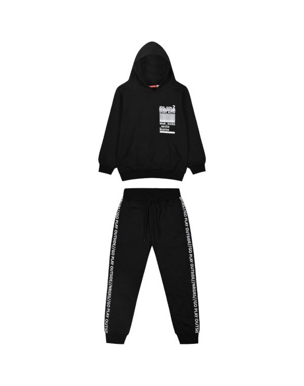 Boy΄s fleece jogging set with hood