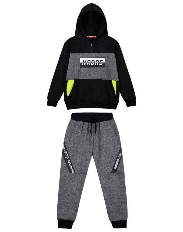 Boy΄s fleece jogging set with hood