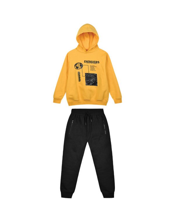 Boy΄s fleece jogging set with hood