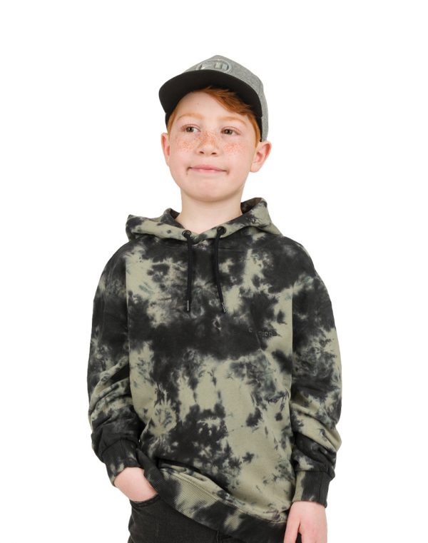 Boy΄s tie dye fleece sweatshirt with hood