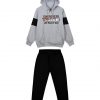 Boy΄s fleece jogging set with hood