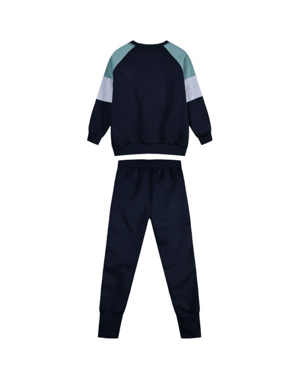 Boy΄s fleece jogging set with embroidery on the chest