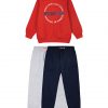 3-piece set sweatshirt for Boys. Includes printed top and 2 plain pants.