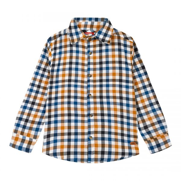 Checkered button up shirt for boys