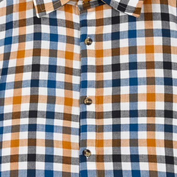 Checkered button up shirt for boys