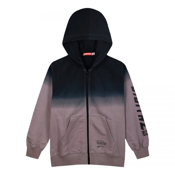 Fleece jacket with hood for boys