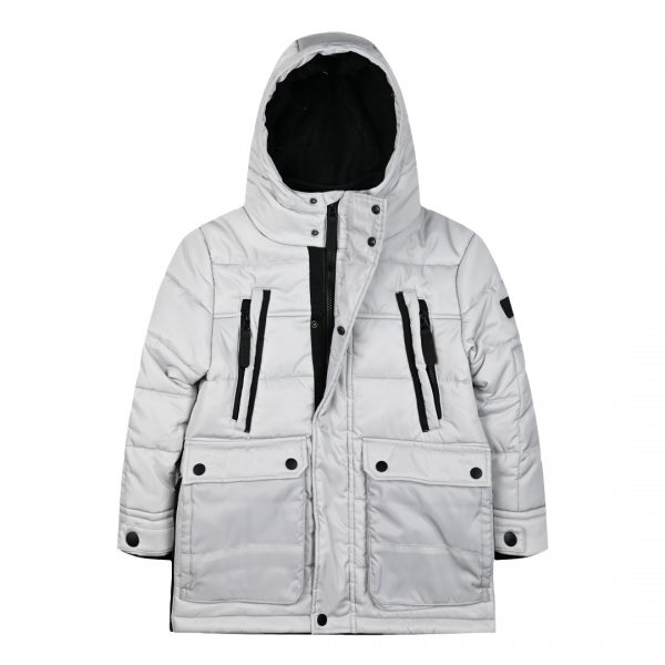 Coat with polar fleece lining for boys