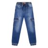 Cargo jeans with elastic waistband for boys