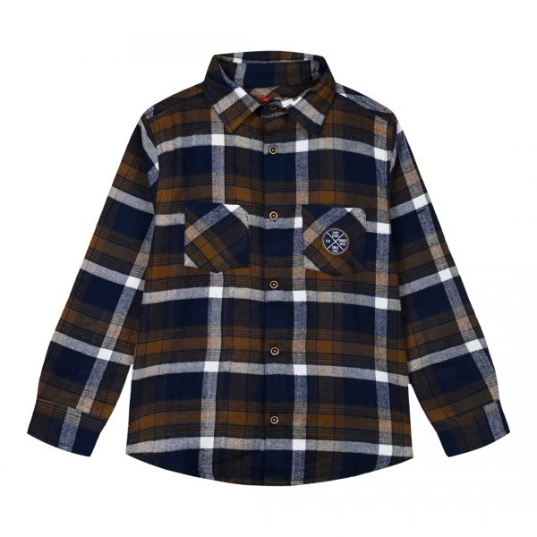 Checkered button up shirt for boys