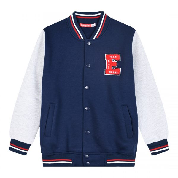 Varsity jacket with embroidery for boys